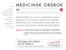 Tablet Screenshot of medicinskordbok.se
